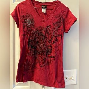 Harley Davidson glam live to ride, ride to live tee shirt-size Small